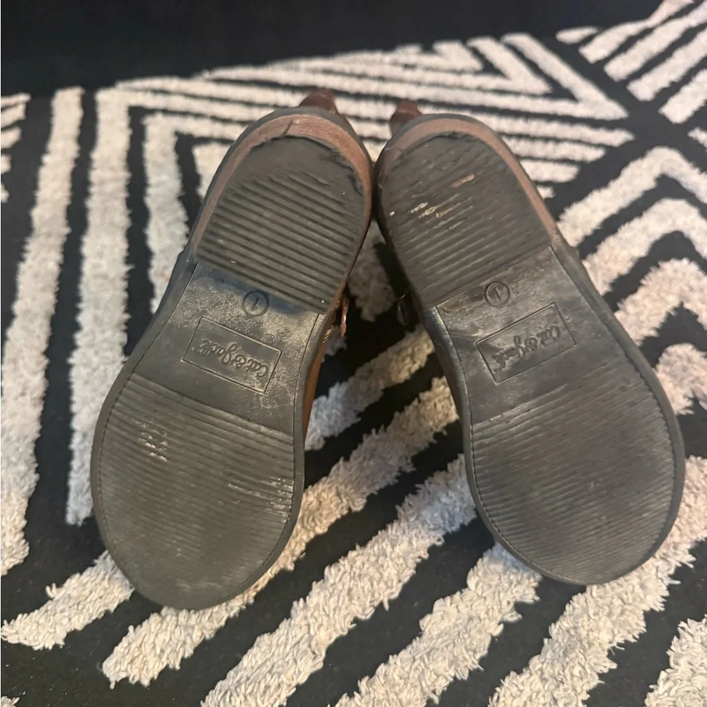 Cat & Jack Brown Kids Western Zip-Up Boots